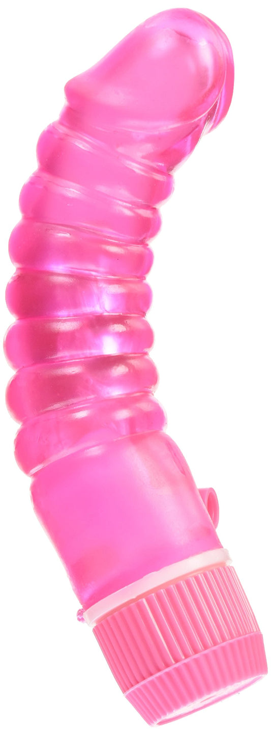 Golden Triangle Silky Stud Waterproof Vibrator, Pink