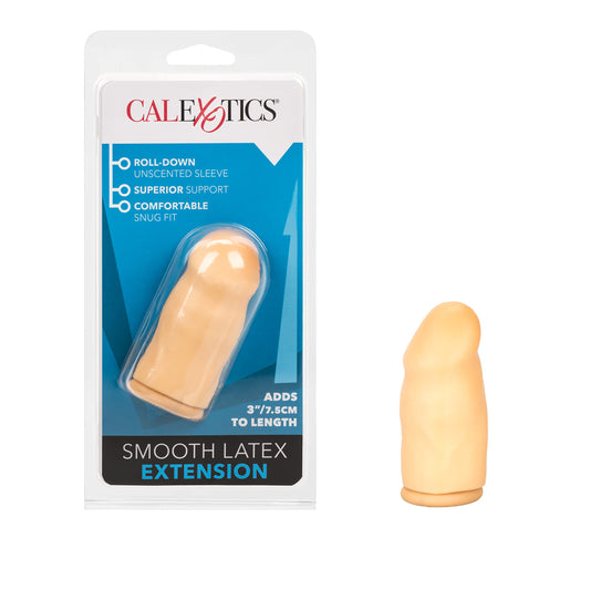 California Exotics Latex Extension, Smooth, Black, 3"