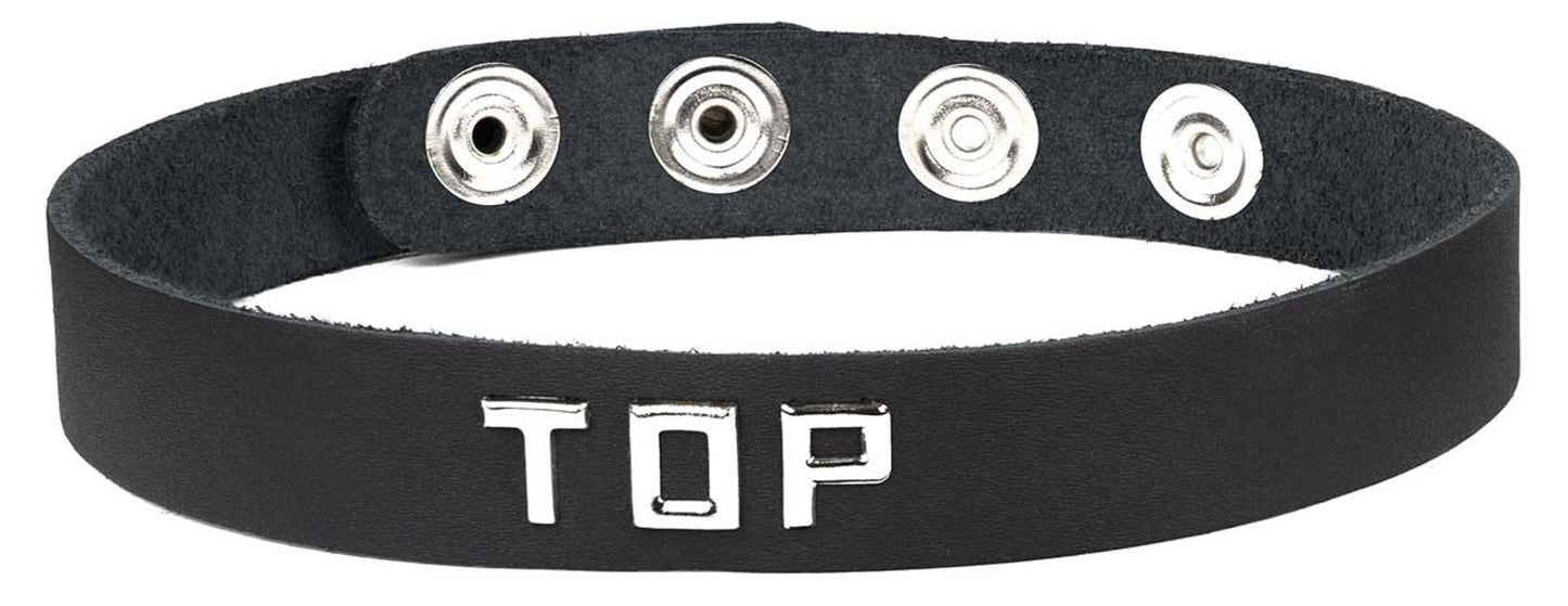 Spartacus Wordband Collar, Top, Black