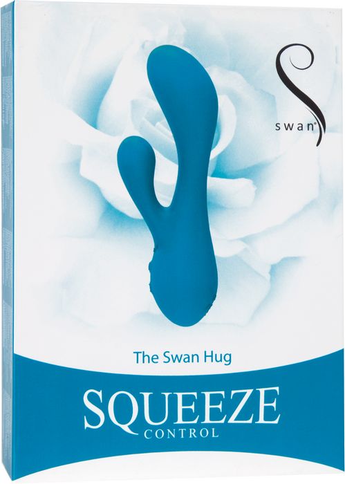 Swan Hug Teal Blue Rabbit Vibrator