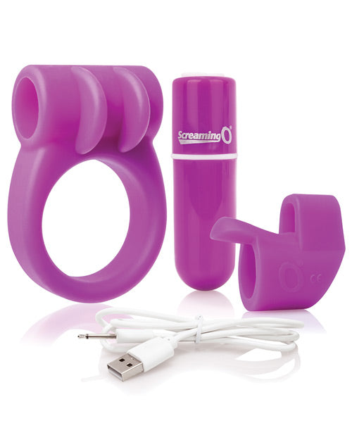 Screaming O Charged Combo No.1 With C Ring and Finger Sleeve, Purple