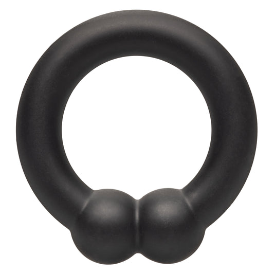 CalExotics Alpha Liquid Silicone Muscle Ring – Male Enhancement Support Ring Silicone Sex Toys for Men – Black