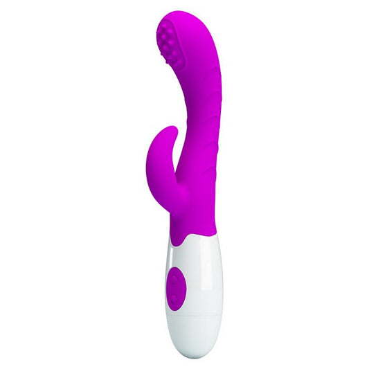 Pretty Love Arthur Come Hither 7 Function Silicone Rabbit Vibrator, Purple