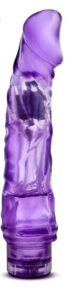 Blush B Yours 9.25" Vibe-6 Realistic Vibrating Dildo - Multispeed Twist Dial Flexible Soft Cock - PVC, IPX7 - Pleasure Zone Vibrator - Beginner Adult Sex Toy Penis for Women, Men & Couples - (Purple)