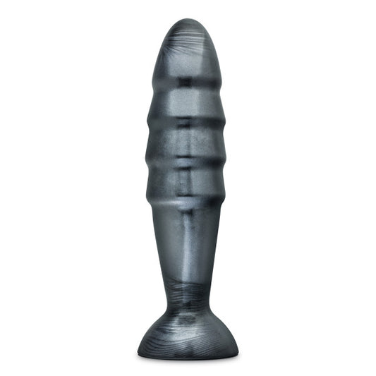 Blush Novelties Sex Toys - Jet Destructor Anal Butt Plug - 10.75 Inch Giant Soft Dildo for Deep Stimulation - 2.5 Inch Thick Shaft, Strap-On Compatible, Sturdy Suction Cup - Men, Women, Unisex - Black