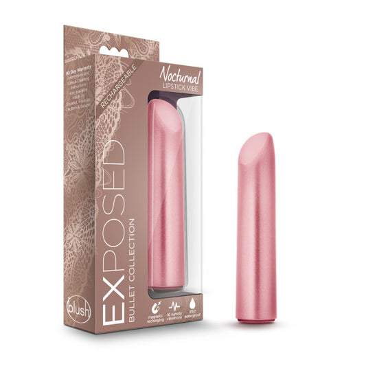 Blush Novelties Exposed Nocturnal Rechargeable Lipstick Vibe (Dusty Rose)