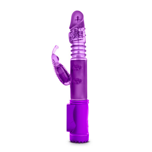 Blush Novelties 3 Speed Rotating Pleasure Beads - Clitoral G Spot Stimulation - Thrusting Mini Rabbit Vibrator - Sex Toy for Women - Sex Toy for Couples (Pink)