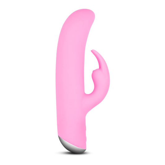 Sleek Elegant Dual Stimulating Rabbit Massager - USB Rechargeable - Platinum Silicone - G Spot Clitoral Vibrator - Sex Toy for Women - Sex Toy for Couples (Passion)