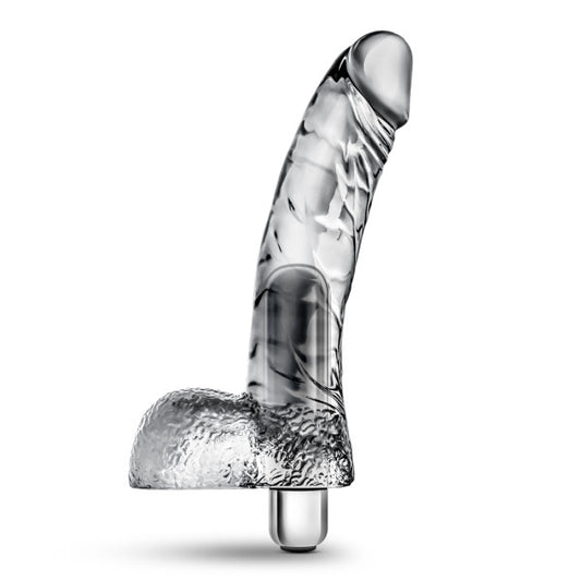6.5" Small Realistic Vibrating Dildo - Waterproof - Petite 10 Vibrating Functions Vibrator - 3 in 1 Toy - Sex Toys for Women - Sex Toy for Adults (Clear)