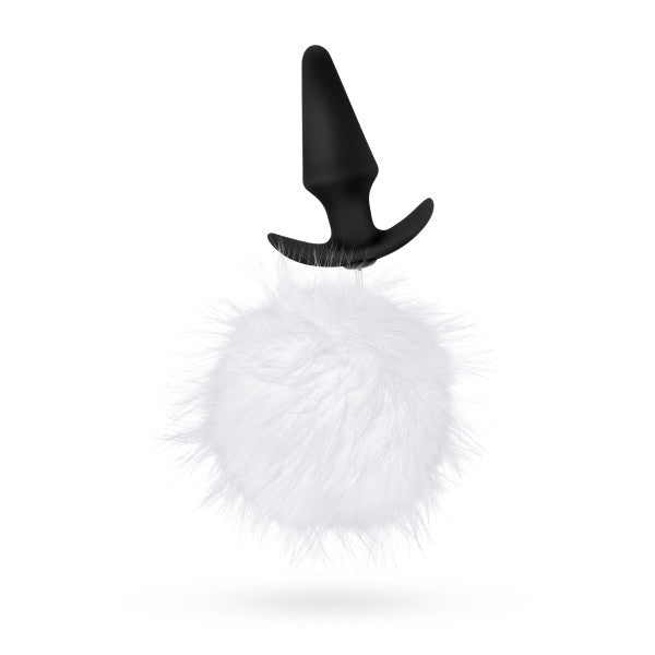 Blush Novelties Pom Plugs Fur Pom Pom White