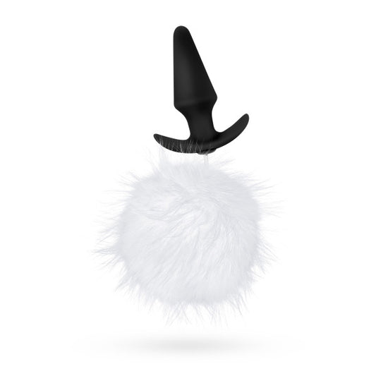 Blush Novelties Pom Plugs Fur Pom Pom White