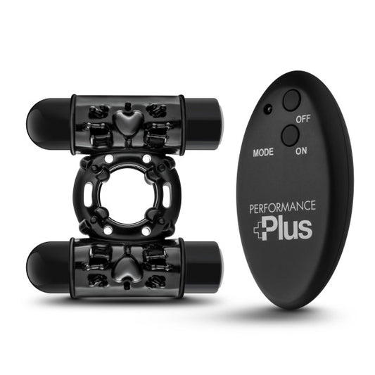 PERFORMANCE PLUS DOUBLE THUNDER WIRELESS REMOTE RECHARGEABLE VIBRATING