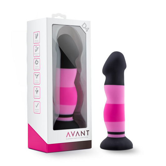 Blush Novelties Avant 8" Silicone Dildo Suction Cup Strap On Base