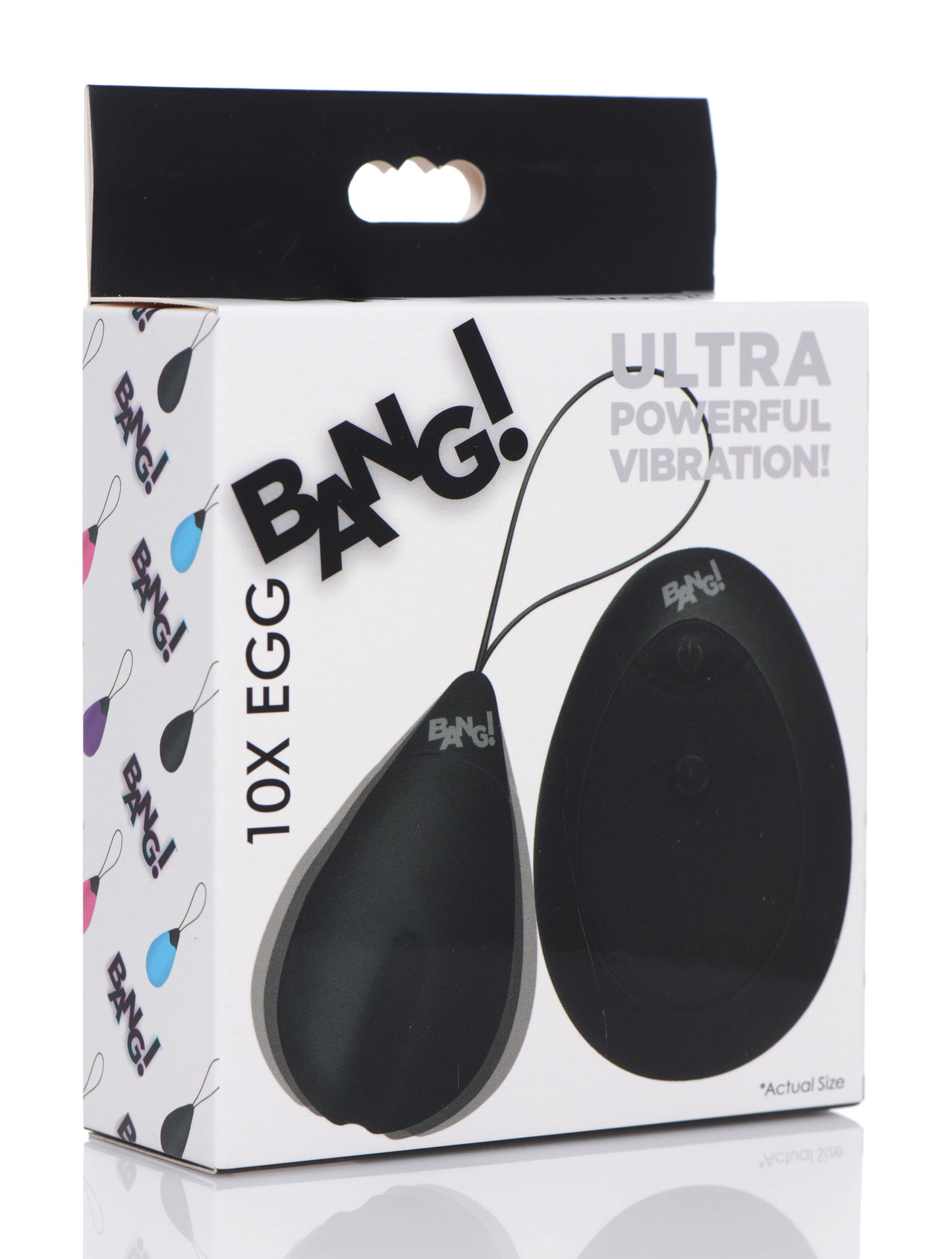 Bang - 10x Silicone Vibrating Egg - Black