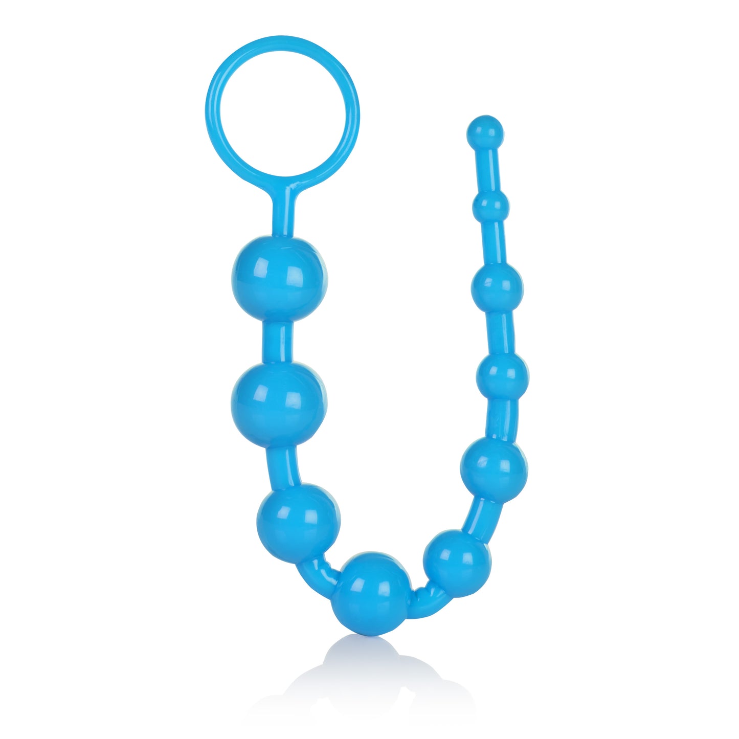 CalExotics Shane’s World Starter Anal Pleasure Beads -Adult Sex Toy For Him Her and Couples - Blue