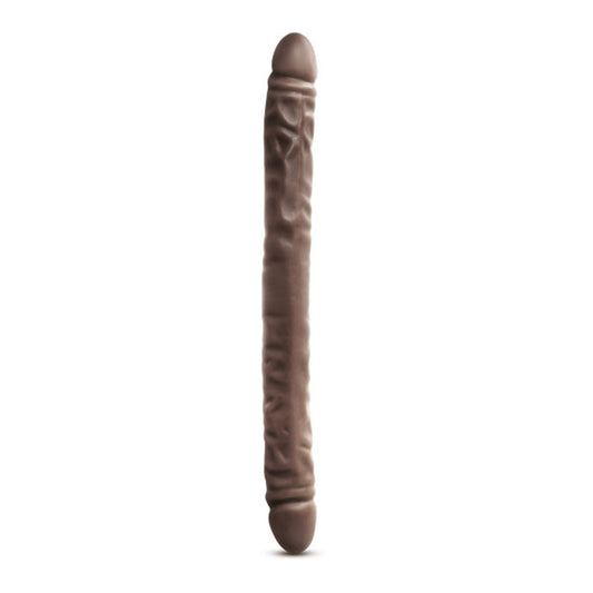 Blush Novelties Dr. Skin 18 Inch Double Dildo Extra Long Dildo, Sex Toy for Women, Sex Toy for Adults, Chocolate