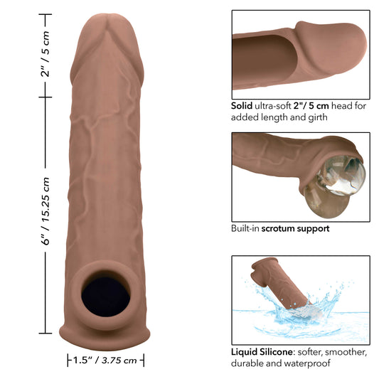 CalExotics Performance Maxx Life-Like Extension 8 Inch -Brown