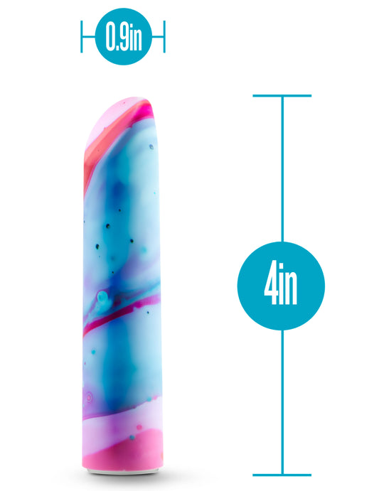 Blush 4" Limited Addiction Fascinate Power Vibe Peach Vibrator, 10 RumboTech Powerful Rumbly Vibes, Satin Smooth Feel, Chargeable, IPX7, Multi Speed Clit, Nipple Massager Adult Sex Toy Women & Couples