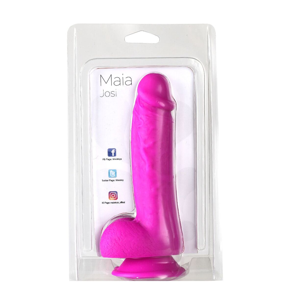 Maia Toys Josi 8 Realistic Silicone Dong Purple"