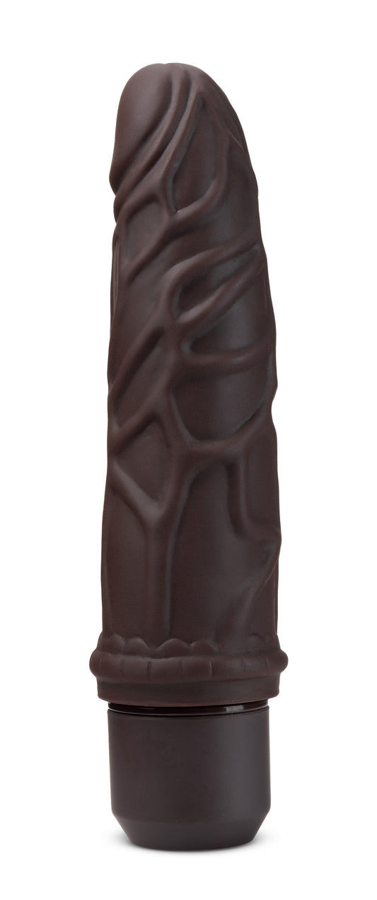 Blush Novelties Dr. Skin - 7 Inch Silicone Vibrating Dildo - Flexible Shaft Flexishaft - 10 Powerful Vibration Functions - IPX7 Waterproof - Ultrasilk Satin Smooth - Realistic Vibrator Sex Toy