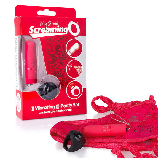 SCREAMING O My Secret Remote Control Panty Vibrator, Red, 0.25 Pound