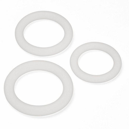 Cloud 9 Novelties Pro Sensual Silicone Cock Ring, Clear, 3 Count