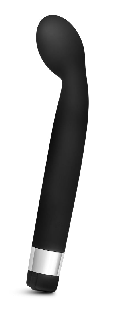 Blush Rosé Scarlet G 8.5" G-Spot Vibrator, Curved Bulbous Tip Stimulator, Satin Smooth Multi-Speed Vibrating Wand, Waterproof Nipple, Clit & Internal Massager, Adult Sex Toy for Women, Couples - Black