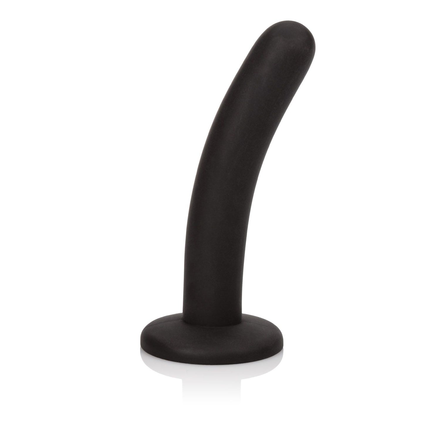 CalExotics Silicone Pegging Probe - Silicone Butt Plug With Suction Cup Base - Waterproof Anal Fetish Sex Toys for Couples - Black
