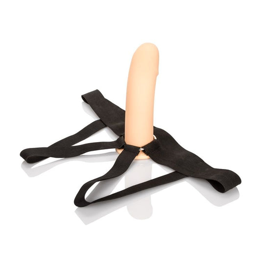CalExotics 3 Inch PPA With Jock Strap – Male Extension Penis Enhancement Sleeve with Support Ring – Sex Toys for Men and Couples - Ivory