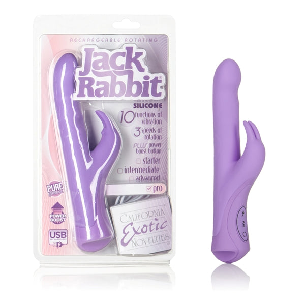 California Exotic Novelties Rechargeable Rotating Jack Rabbit, Purple