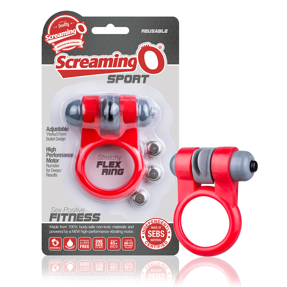 SCREAMING O Sport Cock Ring, Red