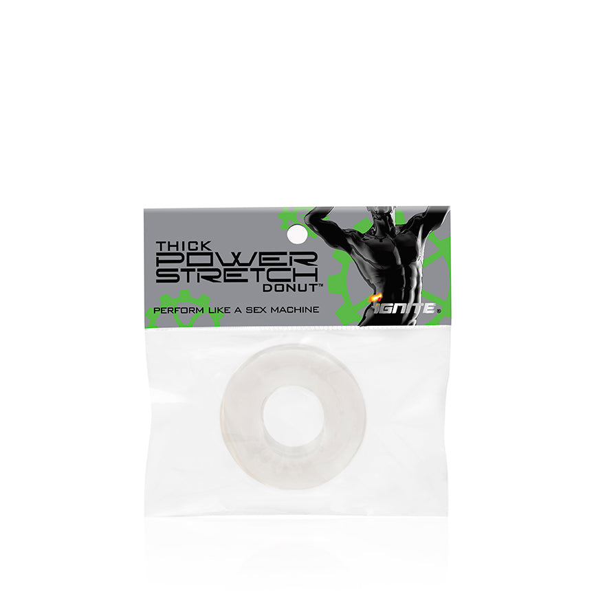 Si Novelties Thick Power Stretch Donut in Bag, Clear, 4.8 Ounce