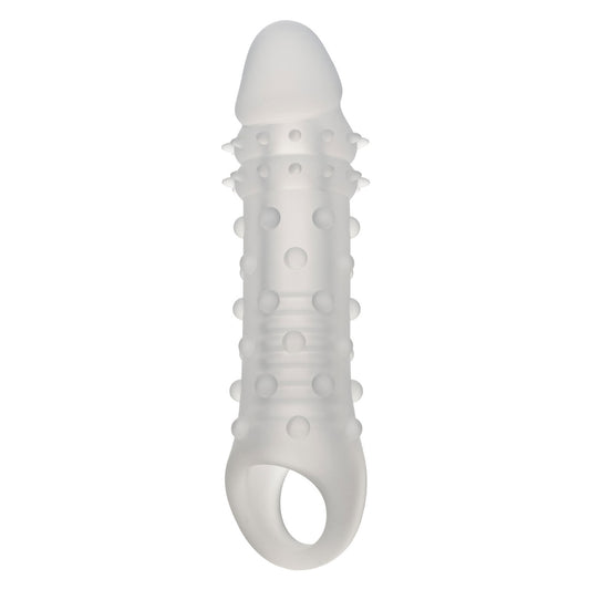 CalExotics Performance Maxx Liquid Silicone Adonis Transparent Penis Sleeve with 1.5 Inch Added Length - SE-1632-90-3