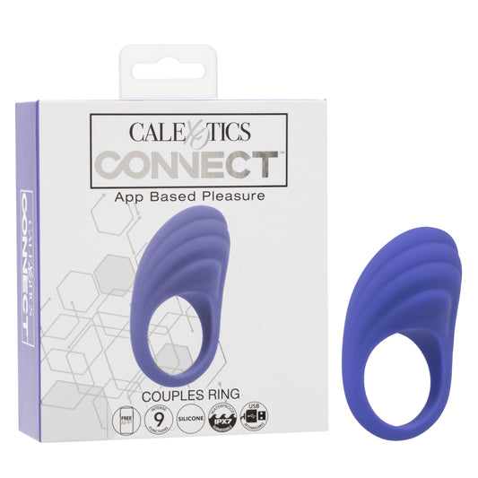 CalExotics Connect Couples Ring, Vibrating Cock Ring for Men, 9 Modes Rechargeable Vibrator Controlled by App - SE-0001-00-3