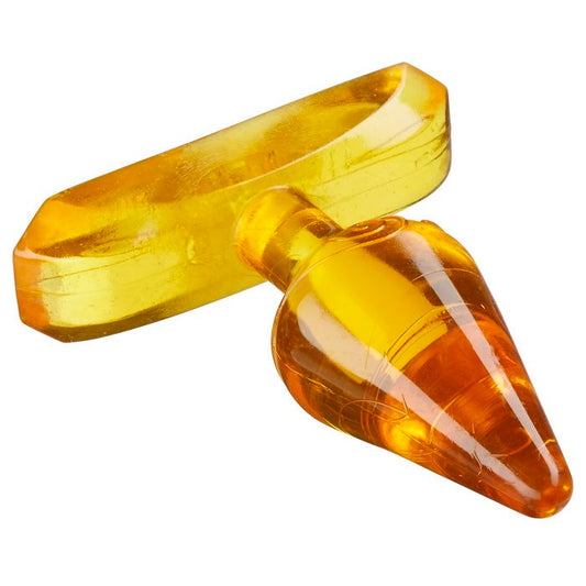 Cloud 9 Novelties Mini Butt Plug with Graduated Design for Comfort, Amber, Starter Size, 0.05 Pound