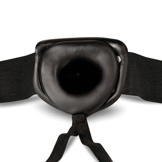 Blush Novelties Dr. Skin Hollow Realistic Strap On - 7.75 Inch Length and 1.75 Inch Width - Can be Used by Any Gender - Elastic Harness Fits up to 40 Inch Waist - Soft Lifelike Feel and Look Adults