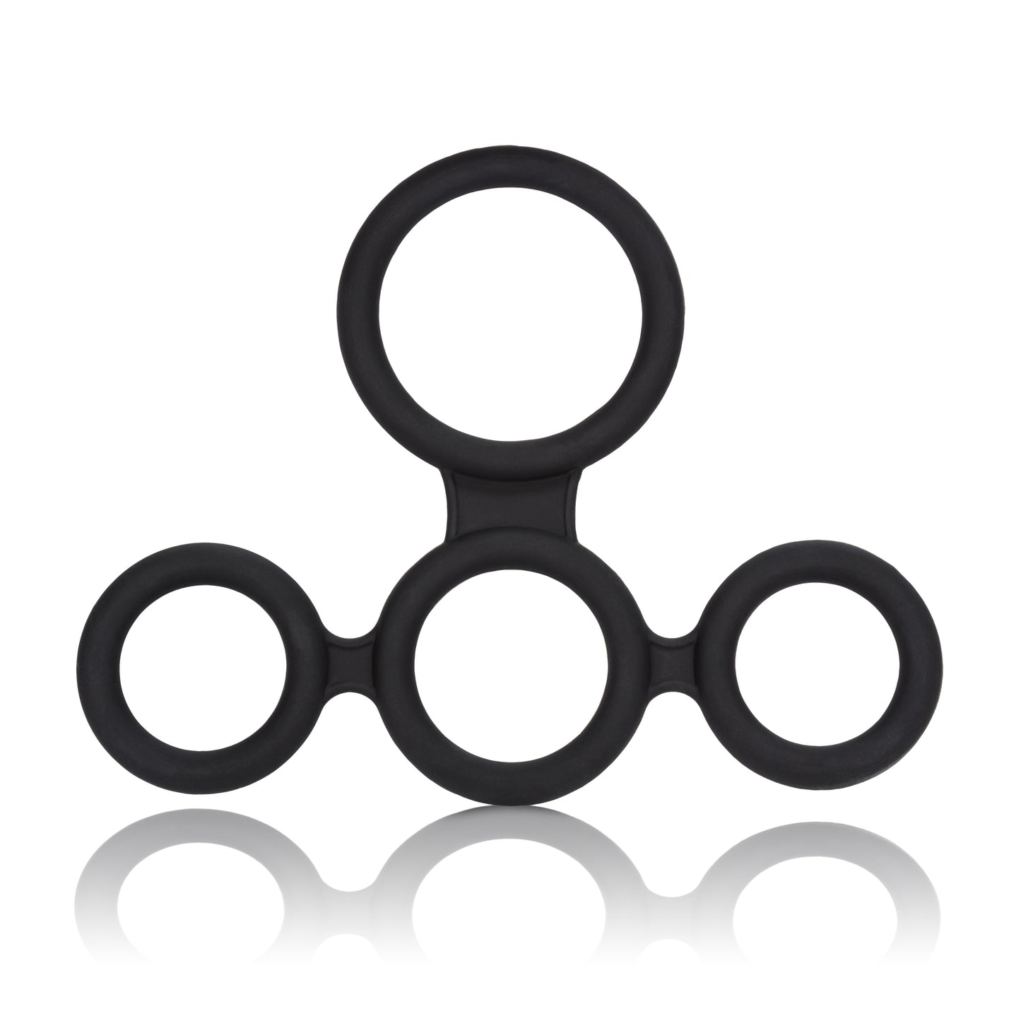 CalExotics Big Man's Spreader Silicone 4-Ring Design Erection Enhancer, Black (12754_Black)