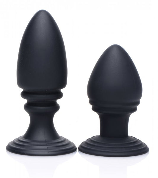 Master Series Duplex Silicone Anal Plug Set, 1 Count