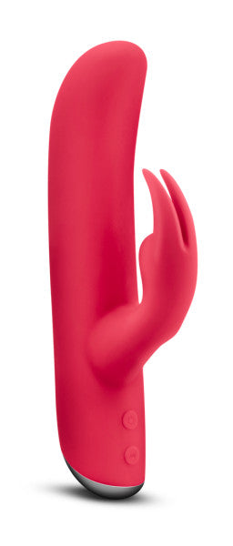 Sleek Elegant Dual Stimulating Rabbit Massager - USB Rechargeable - Platinum Silicone - G Spot Clitoral Vibrator - Sex Toy for Women - Sex Toy for Couples (Berry)