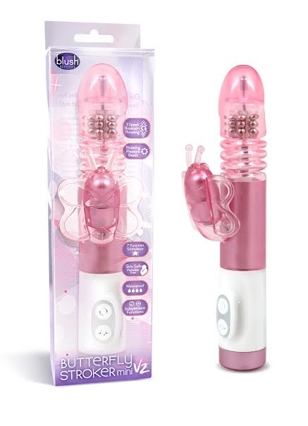LUXE BUTTERFLY STROKER MINI PINK