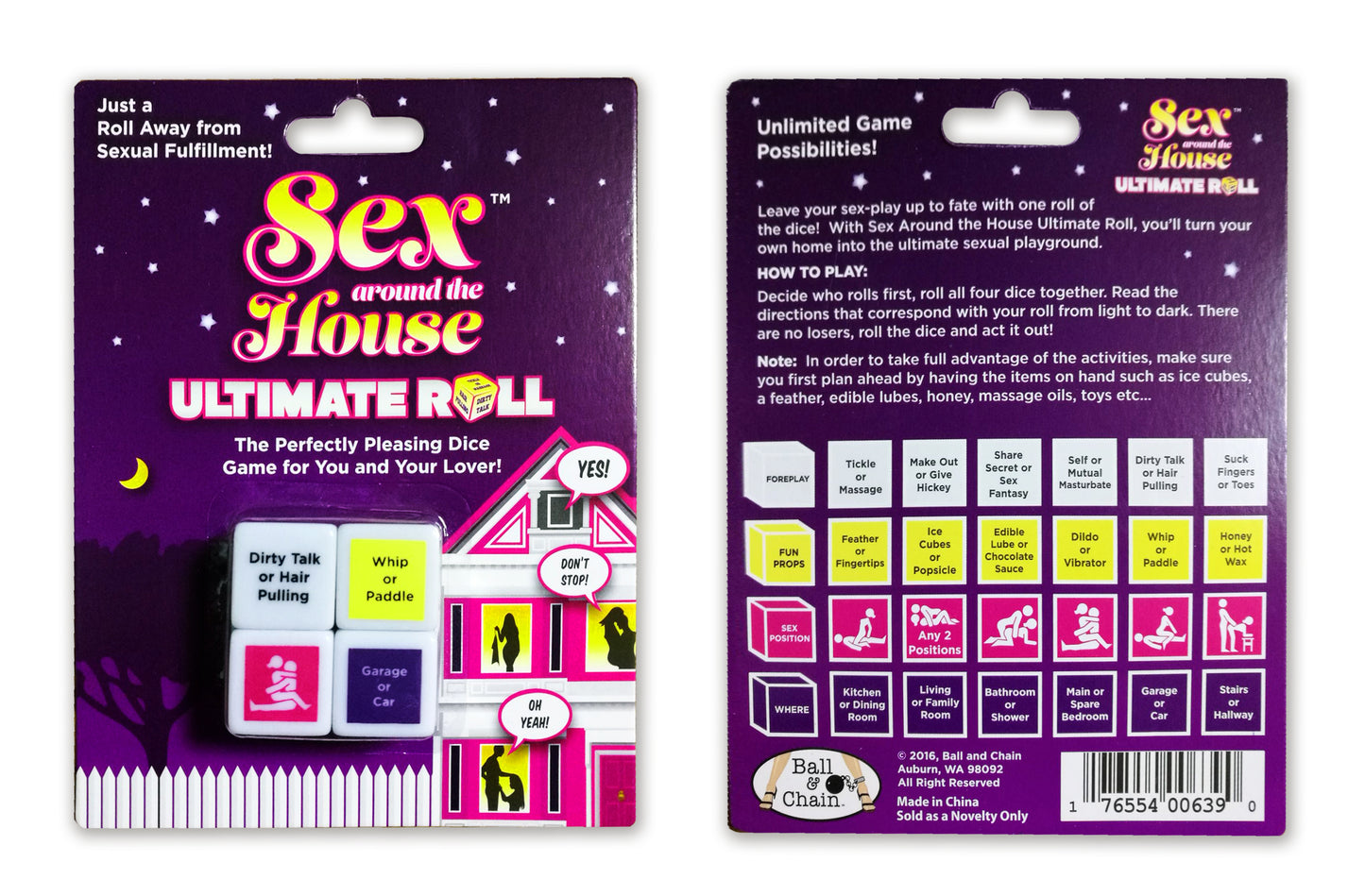 Ball and Chain 77574: Sex Around The House Dice