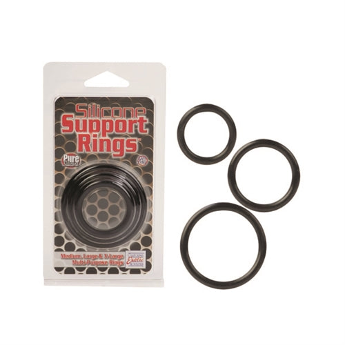 Silicone Support Rings, Black