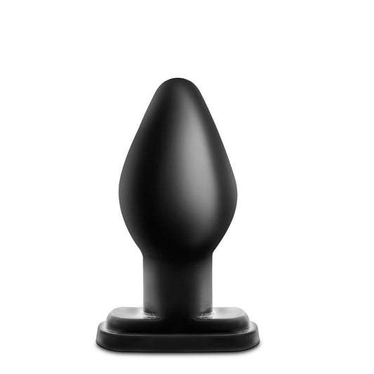 Blush Anal Adventures 5.25" XL Butt Plug - Soft Tapered Tip & Stay-Put Base for Anal Stretching & Exploration, Non-Porous PVC, Comfortable Beginner-Friendly Sex Toy for Women, Men & Couples - (Black)