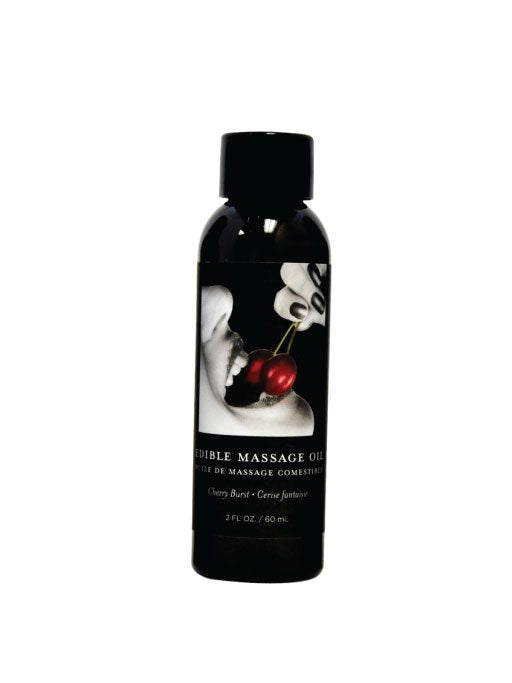 Earthly Body Cherry Edible Massage Oil, 2 Ounce