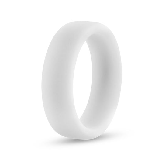 Blush Novelties Performance Puria Silicone Glo Cock Ring - 1.5" Wide Penis Ring - Enhances Girth & Hard Erections - UltraSilk Smooth, No Pinch Design - Stretchy Sex Toy for Men & Couples - White