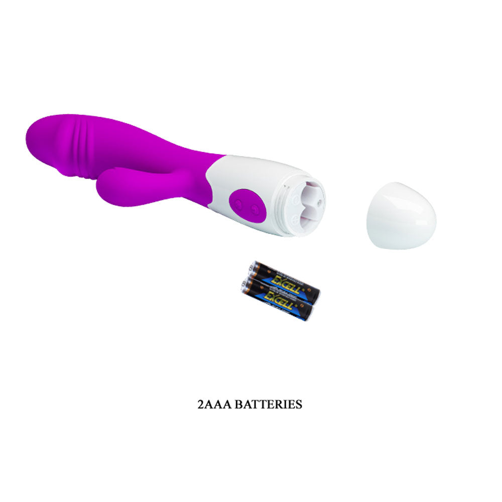 Beautifully Amazing 5" Snappy Vibrator 30 Speed w/ Clit Stimulator