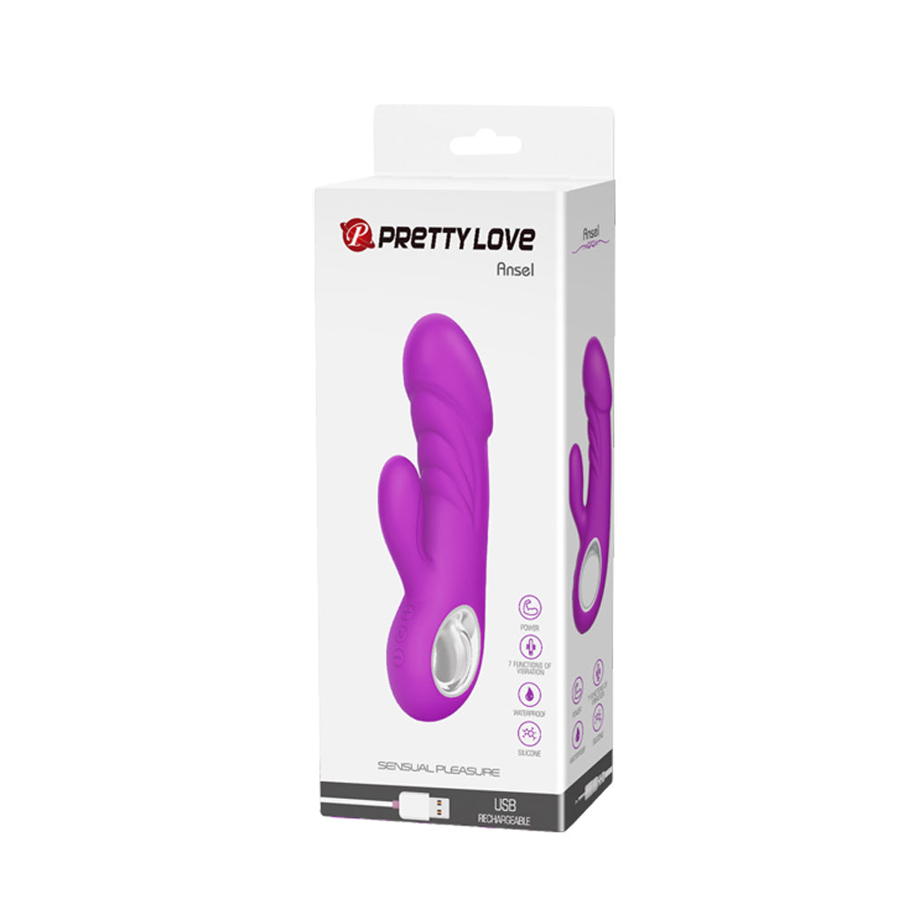Pretty Love Ansel Rabbit Vibe - 7 Function Fuschia