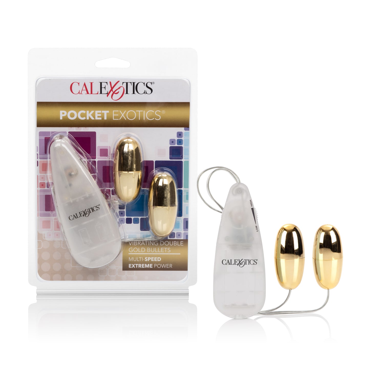 California Exotics Pocket Exotic Vibrating Double Gold Bullets