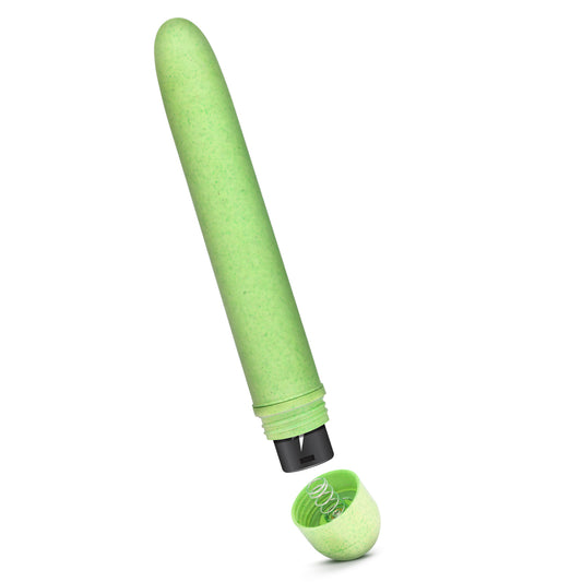 Blush Gaia® Eco 7" Slim Quiet Multispeed Vibrator, Plant-Based BioFeel Sustainable Clitoral, Vagina, Anal Play, Worlds First Classic Personal Massager, Adult Sex Toy for Women, Men, Couples - (Green)