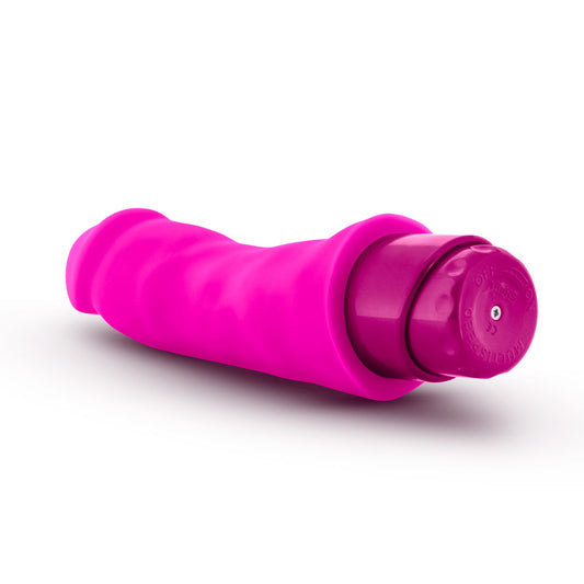 Blush Luxe 7.75" Marco Curved Long Vibrating Pink Dildo, Ultrasilk Silicone, Powerful Multi-Speed G-Spot, Vagina, Anal Vibrator for Women, IPX7, Quiet Personal Massager Female Pleasure Adult Sex Toy